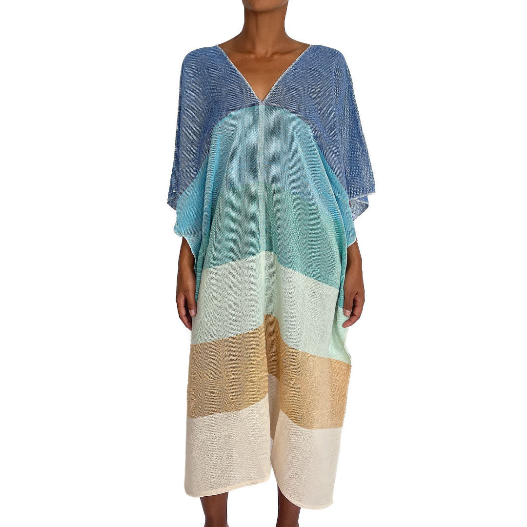 Kaftan Longo Fechado Oceano