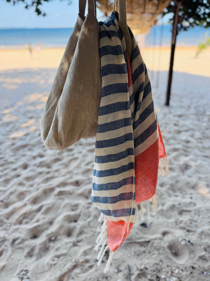 Canga Azul Bic com Laranja