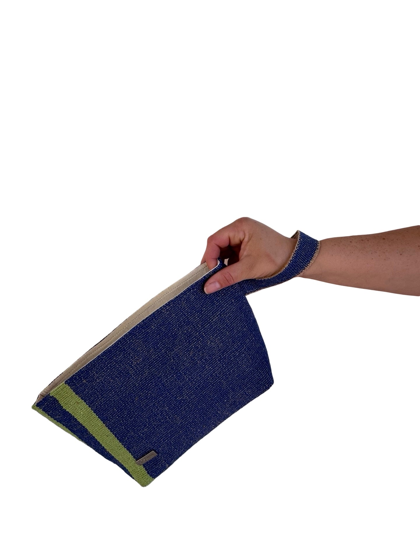 Necessaire azul e verde